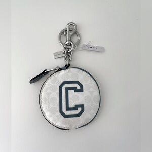 Coach Varsity Bag Charm Zipper Pouch